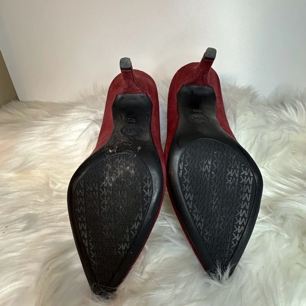 Michael Kors Red Suede Stiletto Heels
